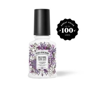 Poo~Pourri Lavender Vanilla, Lavender + Vanilla + Citrus Before-You-Go Toilet Spray, 2 Oz (Odor eliminating Air Freshener) (Brand: Poo-Pourri)